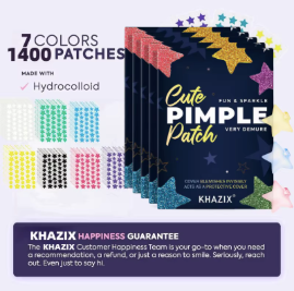 Multi-colored Star Shaped Pimple Patches