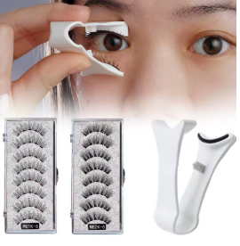 3D Natural Magnetic Eyelashes,With 5 Magnetic Lashes Shipping Box Eyelashes Handmade False Gift Reusable Support Drop Magne T6N2