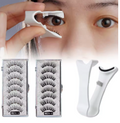 3D Natural Magnetic Eyelashes,With 5 Magnetic Lashes Shipping Box Eyelashes Handmade False Gift Reusable Support Drop Magne T6N2
