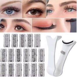 3D Natural Magnetic Eyelashes,With 5 Magnetic Lashes Shipping Box Eyelashes Handmade False Gift Reusable Support Drop Magne T6N2