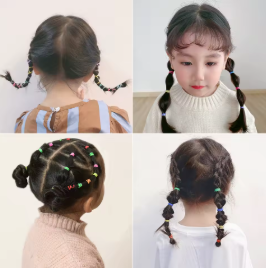 500/1000/2000pcs Girls Colourful Disposable Rubber Band Hair Ties Headband Children Ponytail Holder Bands Kids Hair Accessories